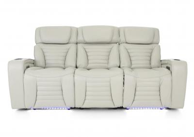 Image for CALLIX FOG LEATHER P2 POWER SOFA WITH CHARGING TABLE AND LIGHTS