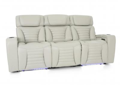 CALLIX FOG LEATHER P2 POWER SOFA WITH CHARGING TABLE AND LIGHTS,CHEERS