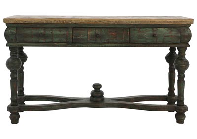 Image for ALANSO BLACK/NATURAL CONSOLE TABLE