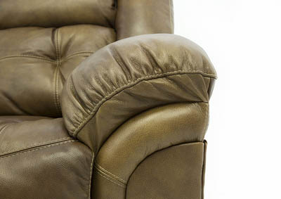 HUDSON SADDLE LEATHER POWER RECLINING LOVESEAT WITH CONSOLE,HOMESTRETCH