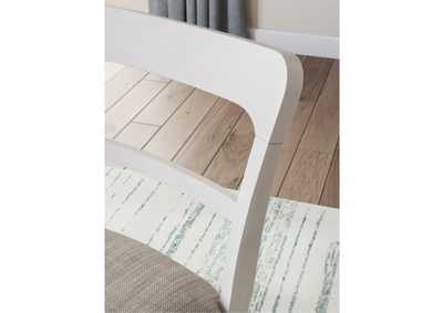 CHADWORTH WHITE SIDE CHAIR,ASHLEY FURNITURE INC.
