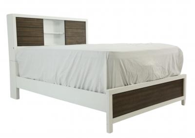 Image for DAUGHTREY WHITE FULL BOOKCASE BED