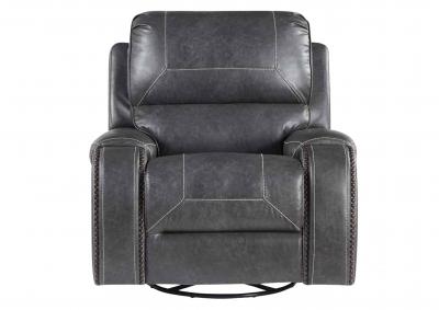 Image for KEILY GREY SWIVEL GLIDER RECLINER