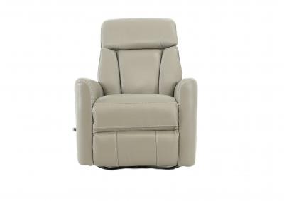 TAURUS STERLING LEATHER SWIVEL RECLINER