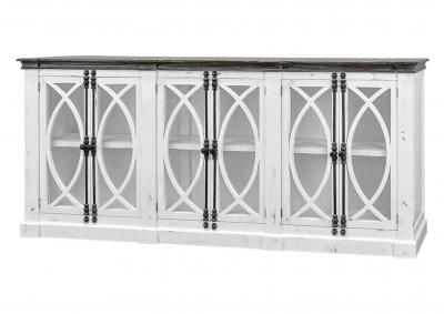 PESCARA WHITE/WEATHERED CONSOLE,RUSTIC IMPORTS
