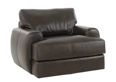 CAMEROON BROWN LEATHER SWIVEL CHAIR,BERNHARDT