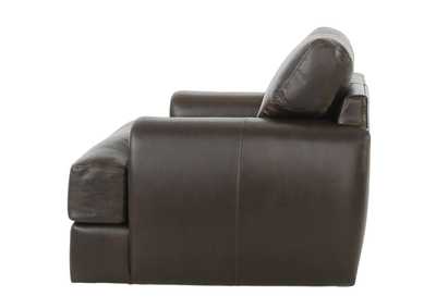 CAMEROON BROWN LEATHER SWIVEL CHAIR,BERNHARDT