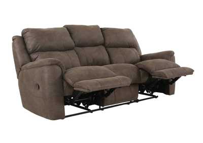 MILO ESPRESSO RECLINING SOFA WITH DROP DOWN TABLE WITH CUPHOLDERS,HOMESTRETCH
