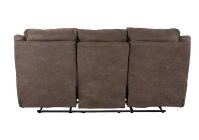 MILO ESPRESSO RECLINING SOFA WITH DROP DOWN TABLE WITH CUPHOLDERS,HOMESTRETCH