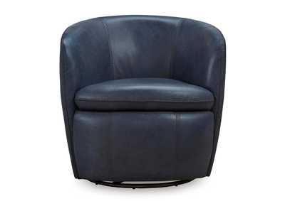 KIERREYS OCEAN 100% LEATHER SWIVEL CHAIR