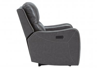 GALAHAD SMOKE LEATHER POWER RECLINER WITH PHR/HEAT/MASSAGE,ASHLEY FURNITURE INC.