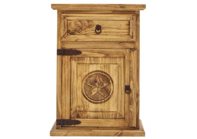 Image for CASA HONEY LEFT NIGHTSTAND WITH STAR