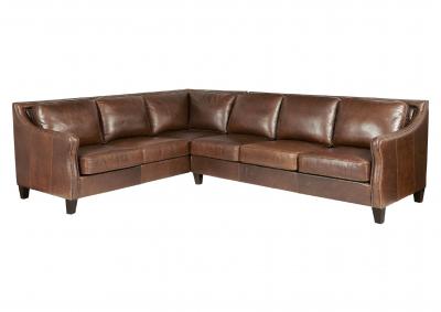 Image for MILES LEATHER 2 PIECE SECTIONAL