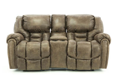 Image for BAXTER MOCHA POWER LOVESEAT WITH CONSOLE