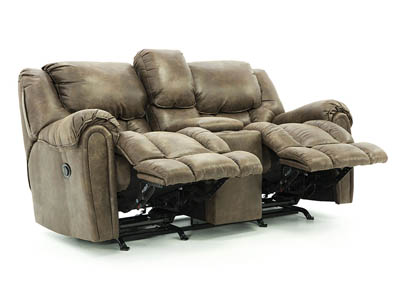 BAXTER MOCHA POWER LOVESEAT WITH CONSOLE,HOMESTRETCH