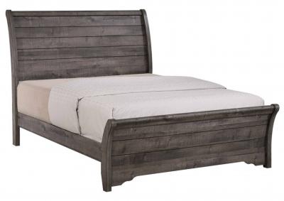 Image for CORALEE GREY QUEEN BED