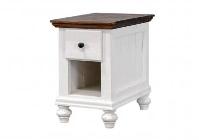 Image for NIKKI WHITE/TOBACCO ACCENT TABLE