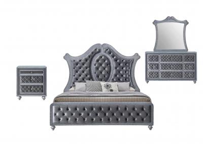 CAMEO KING BEDROOM,CROWN MARK INT.