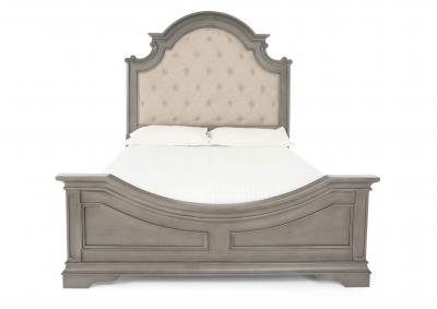 HAVEN GREY KING UPHOLSTERED BED