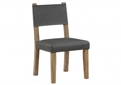 AUBREY GREY SIDE CHAIR,STEVE SILVER COMPANY