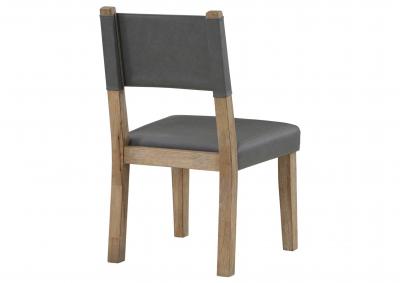 AUBREY GREY SIDE CHAIR,STEVE SILVER COMPANY