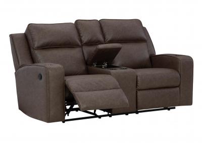 LAVENHORNE GRANITE RECLINING LOVESEAT WITH CONSOLE,ASHLEY FURNITURE INC.