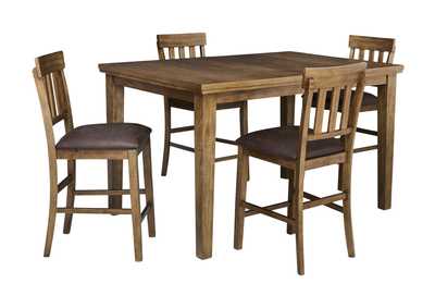 Image for BROXTYN 5 PIECE COUNTER HEIGHT DINING SET