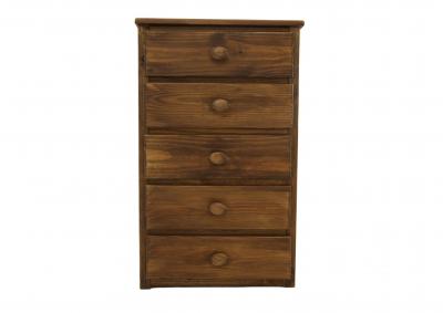 Image for DIEGO CHESTNUT 5 DRAWER CHEST