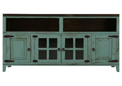 Image for LAWMAN TURQUOISE 72" MEDIA CONSOLE