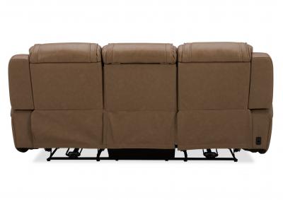 BOSTON SAND LEATHER POWER SOFA WITH DROP DOWN TABLE,KUKA