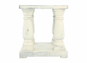 Image for OLIVER ANTIQUE CREAM END TABLE