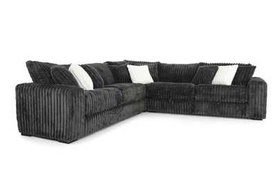 MONDO MONSTER GUNMETAL 3 PIECE SECTIONAL,ALBANY INDUSTRIES, INC.
