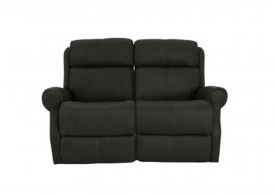 Image for MCGWIRE GRAY LEATHER POWER LOVESEAT