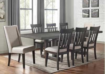 NAPA DARK 9 PIECE DINING SET,STEVE SILVER COMPANY