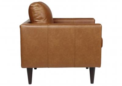 TRAFTON RUST LEATHER CHAIR,BEST CHAIRS INC