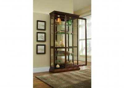 TWO WAY SLIDING DOOR CURIO,PULASKI FURNITURE CORPORATION