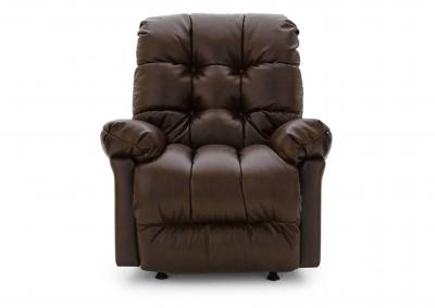 Image for BROSMER CHOCOLATE LEATHER POWER LIFT RECLINER