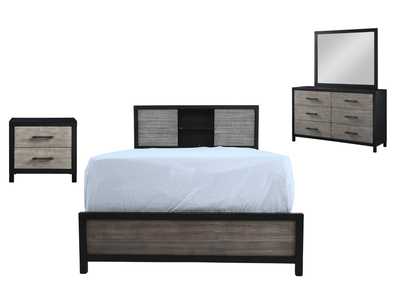 Image for DAUGHTREY BLACK FULL BOOKCASE BEDROOM