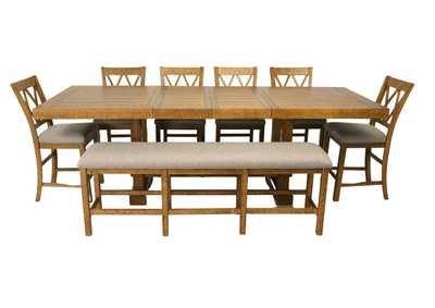 Image for HAVONPLANE 8 PIECE COUNTER HEIGHT DINING SET