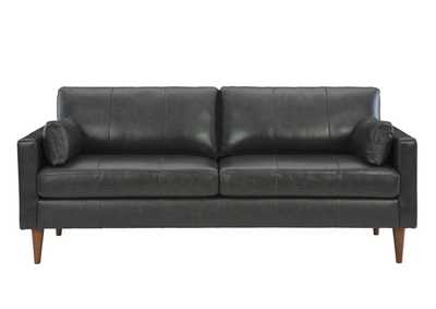 Image for TRAFTON CHARCOAL LEATHER SOFA