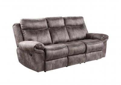 Image for NASHVILLES GREY RECLINING SOFA WITH DROP DOWN CONSOLE