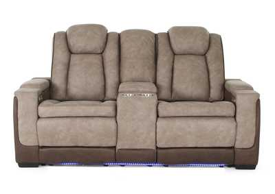 Image for LANTANA ROCKY GREY/BROWN 2P POWER LOVESEAT