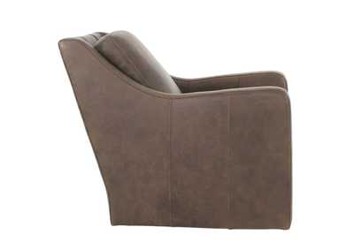 BONAVENTURA WALNUT LEATHER SWIVEL CHAIR,BERNHARDT