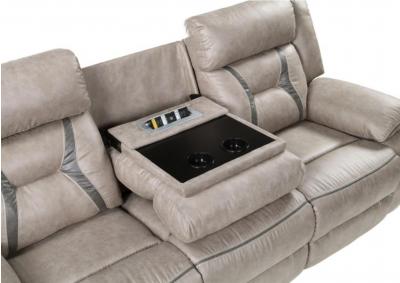 TYSON RECLINING SOFA WITH DROP DOWN CONSOLE,STEVE SILVER COMPANY