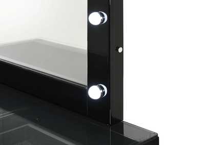 MORGAN BLACK VANITY WITH LED MIRROR,CROWN MARK INT.