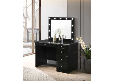 MORGAN BLACK VANITY WITH LED MIRROR,CROWN MARK INT.