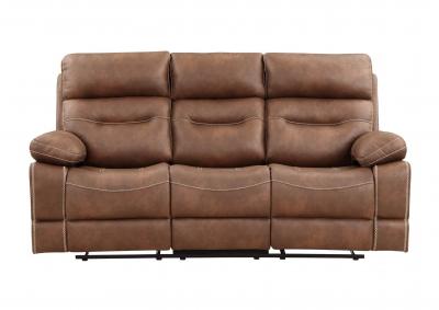 Image for RUDGER CHESTNUT RECLINING SOFA