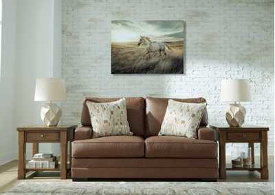 VILLACOURT CARAMEL LOVESEAT,ASHLEY FURNITURE INC.