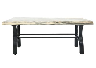 Image for BENGAL MANOR RECYCLED PINE & IRON COCKTAIL TABLE