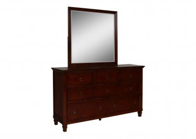 TAMARACK CHERRY DRESSER AND MIRROR,NEW CLASSIC HOME FURNISHING II